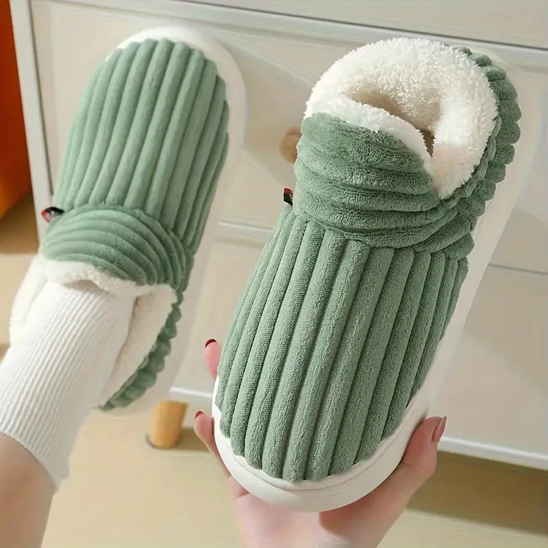 Levoire | Chaussures Velours Chaudes Antidérapantes Vert