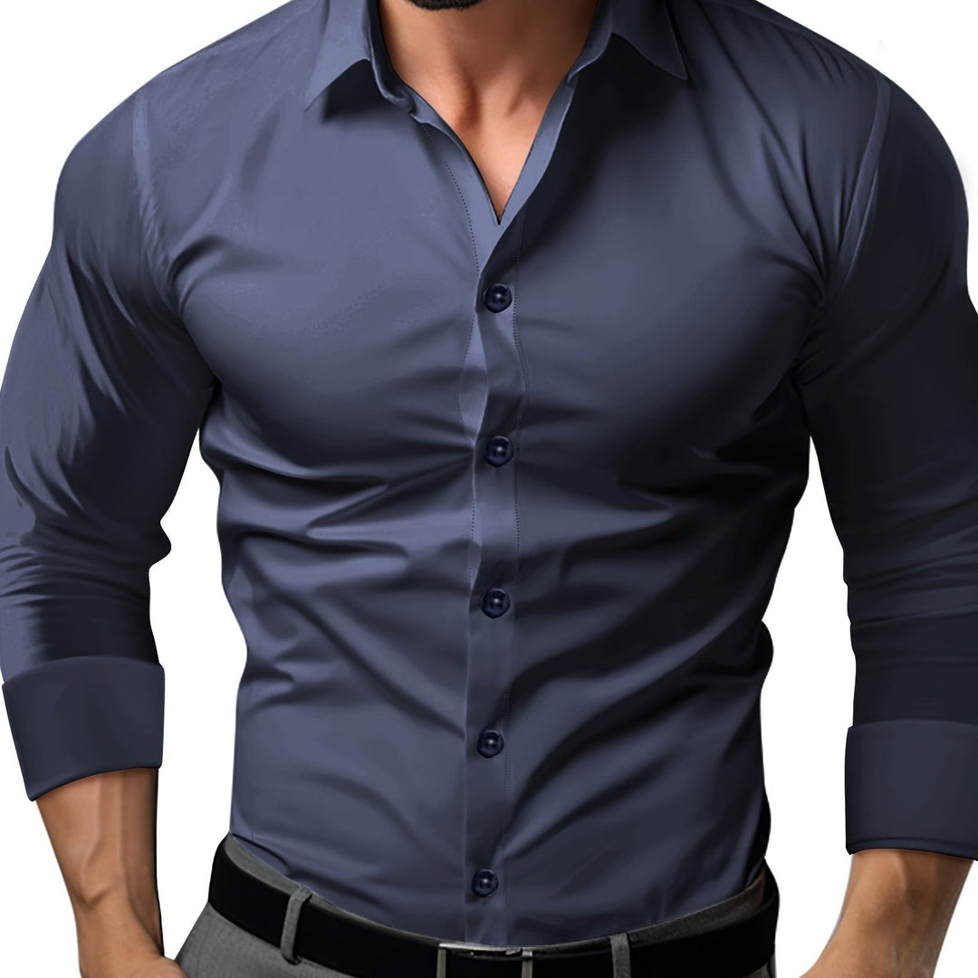 Levoire | Slim Fit Uni Chemise En Coton
