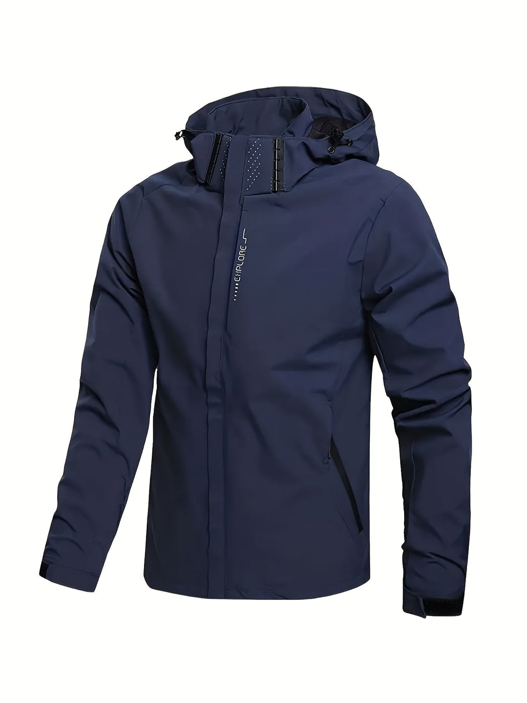 Levoire | Veste Coupe-Vent Décontractée Imperméable Avec Capuche Marine bleu