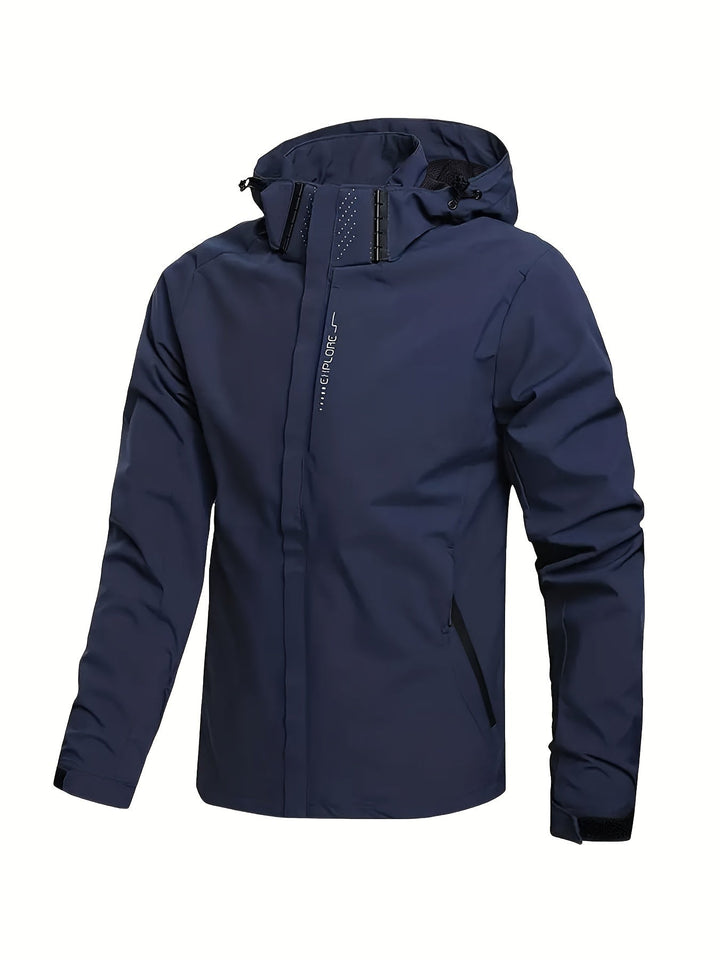 Levoire | Veste Coupe-Vent Décontractée Imperméable Avec Capuche Marine bleu