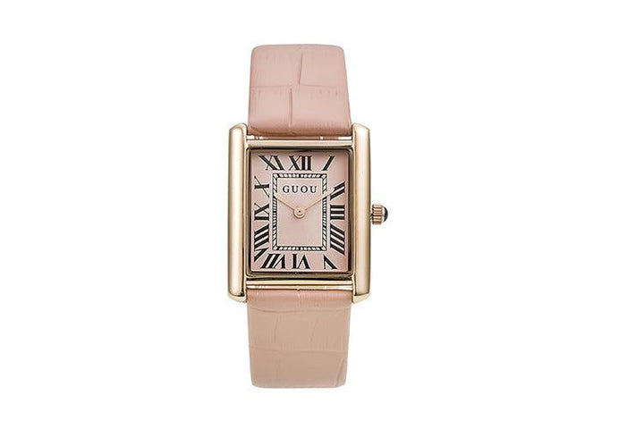 Levoire | Montre Quarz Rosa avec ceinture rose