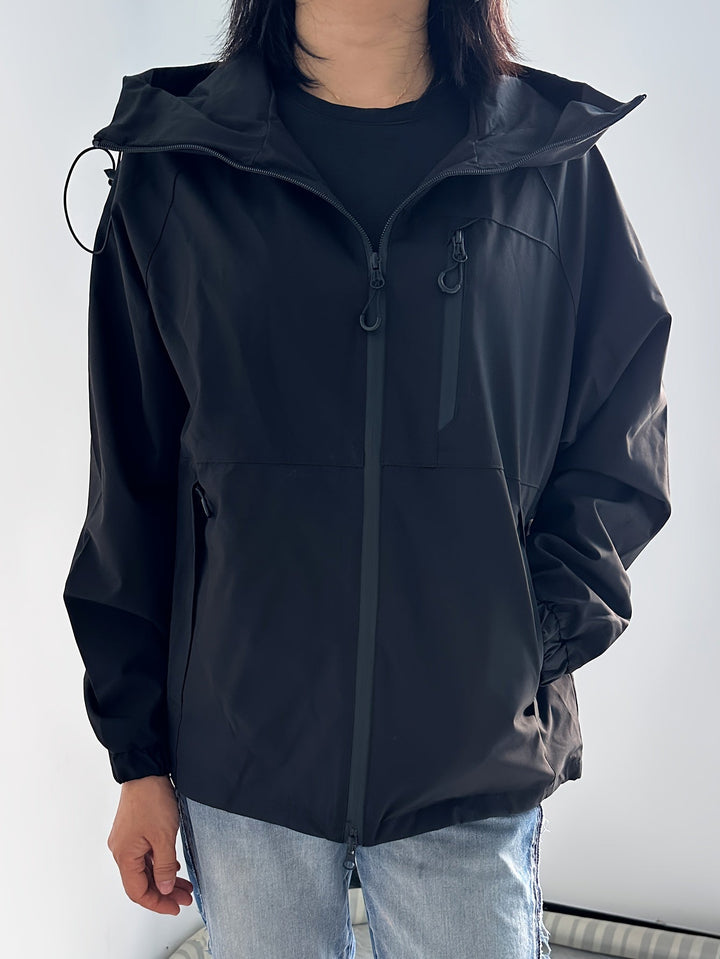 Levoire | Veste Femme Imperméable Et Coupe-Vent Avec Capuche Noir