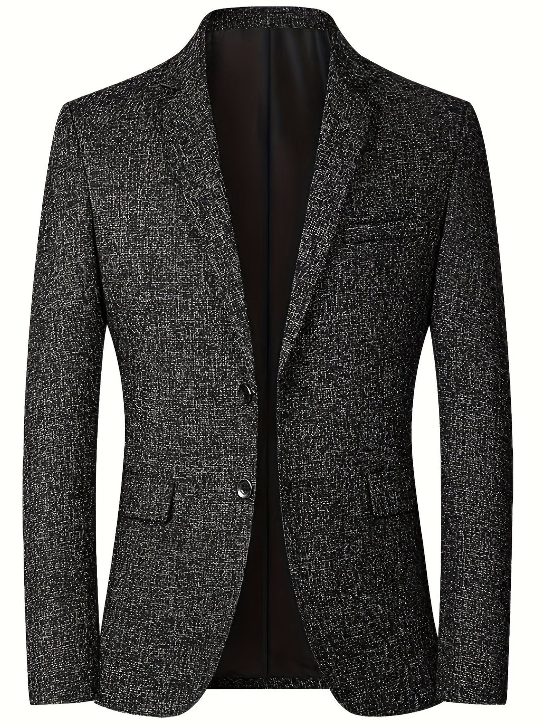 Levoire | Léger Blazer Décontracté, Printemps/Automne, Coupe Ajustable Noir