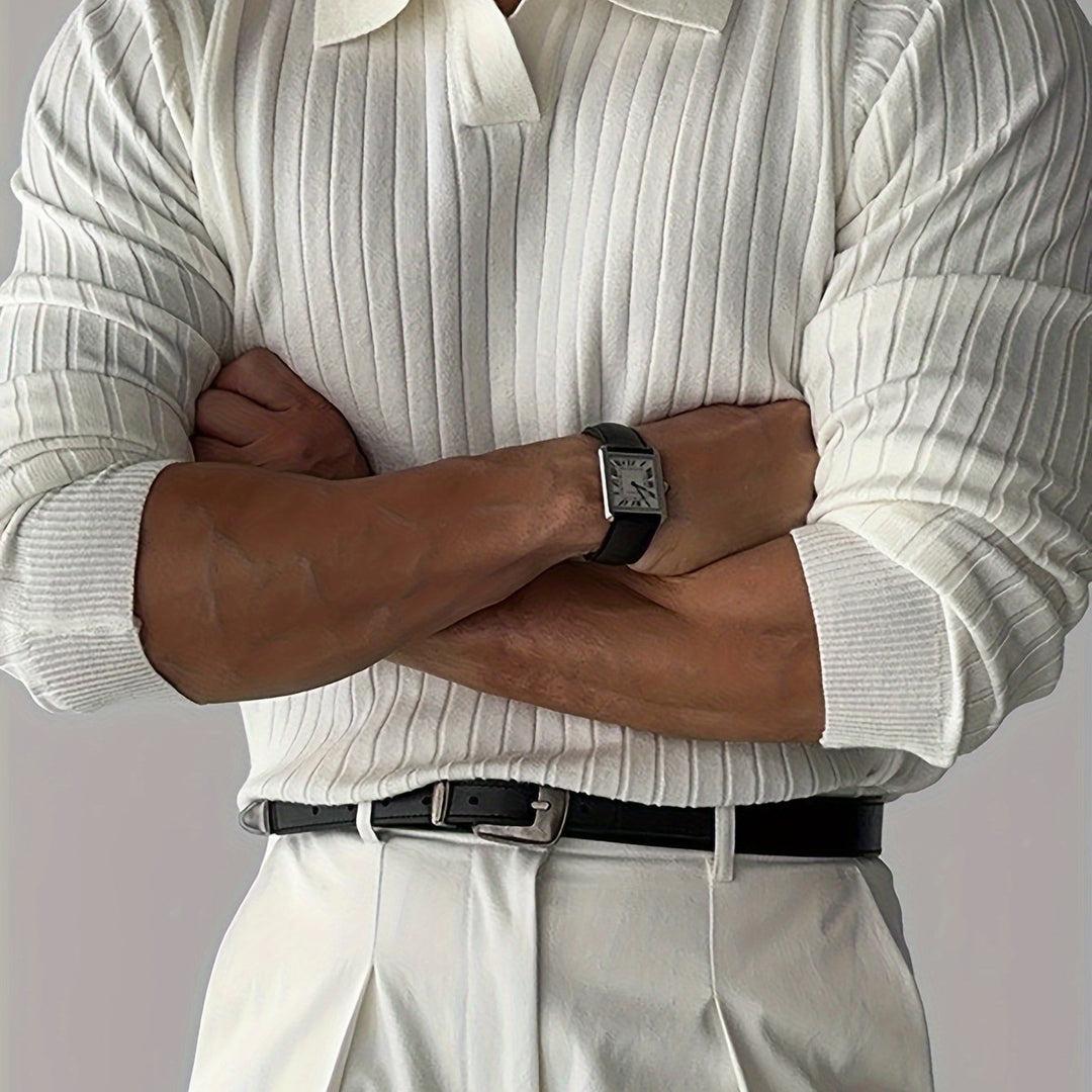 Levoire | Chemise Tricot Rayée À Manches Longues
