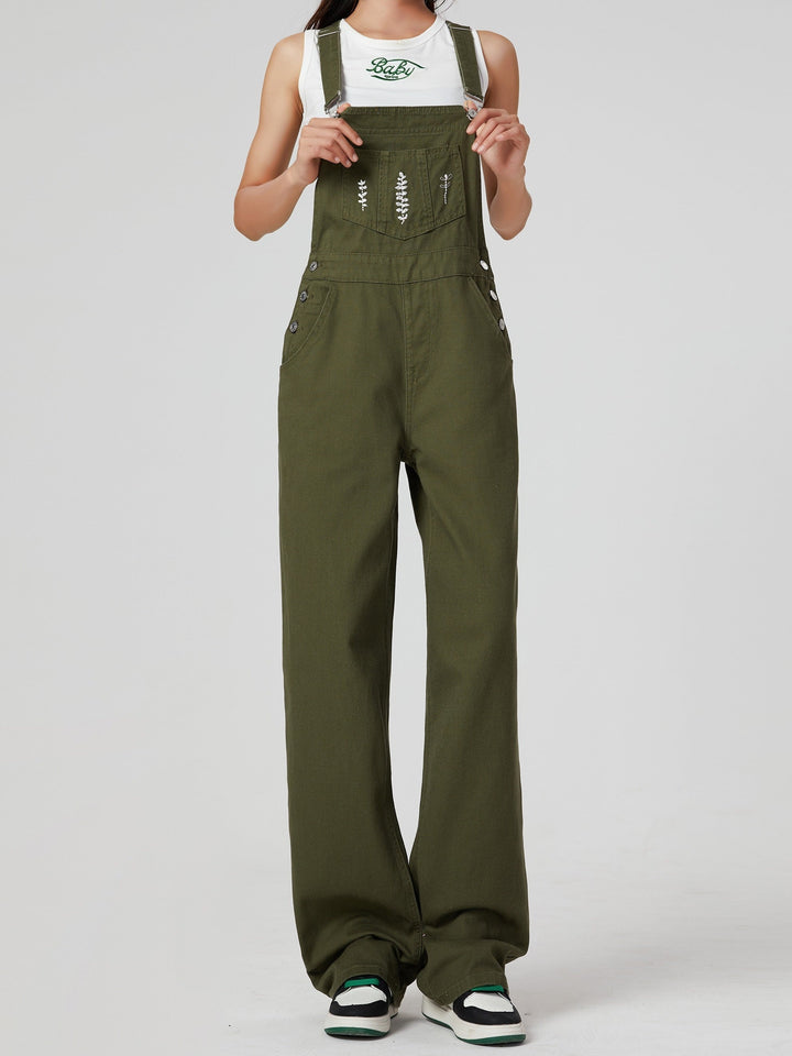 Levoire | Preppy Vert Denim Combinaison Olive vert 1