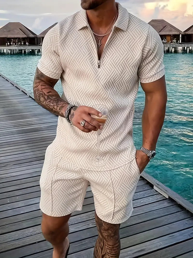 Levoire | Ensemble Élégant Pour Hommes Beige