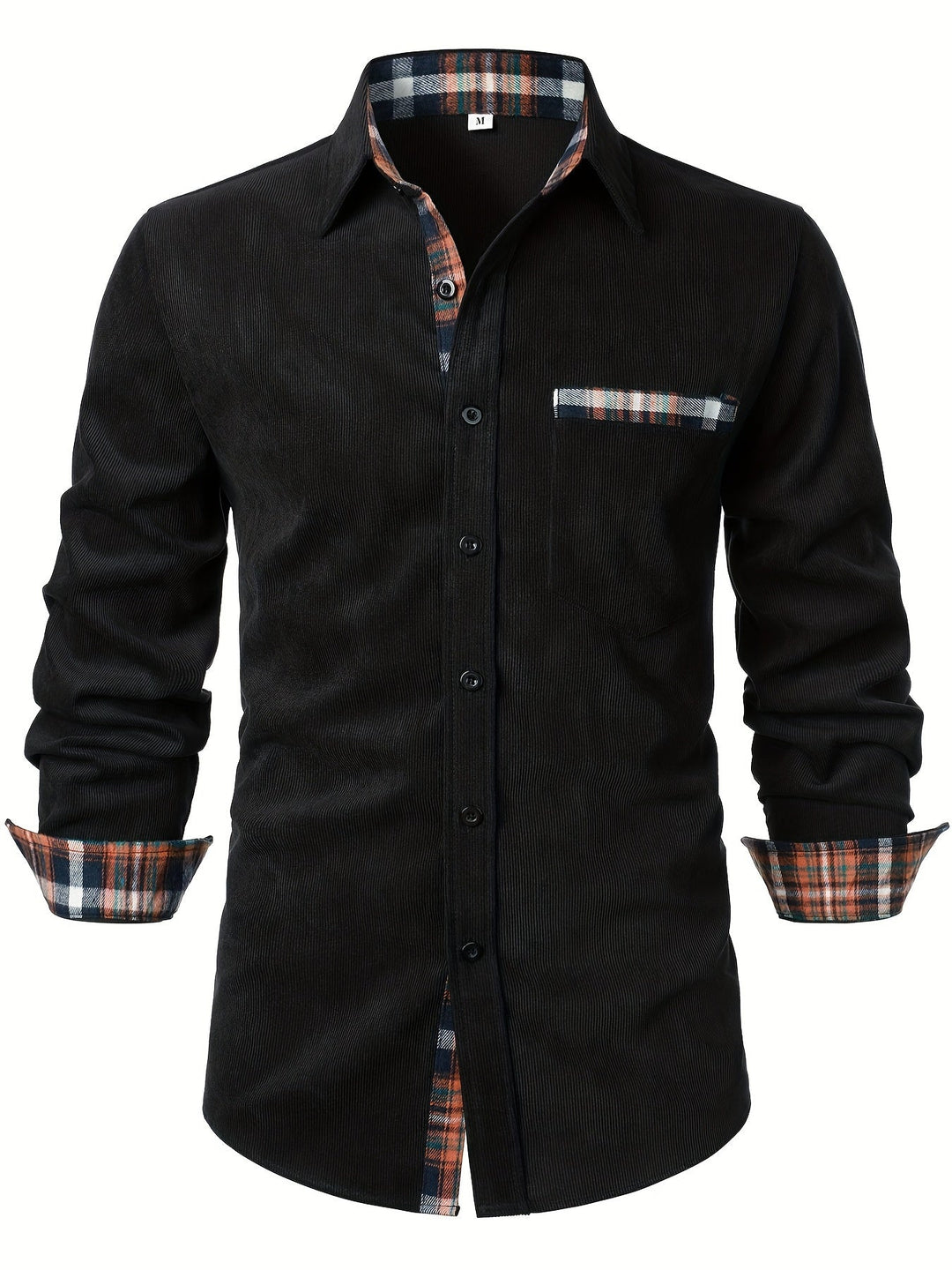 Levoire | Chemise Pour Homme À Encolure Carrée Noir