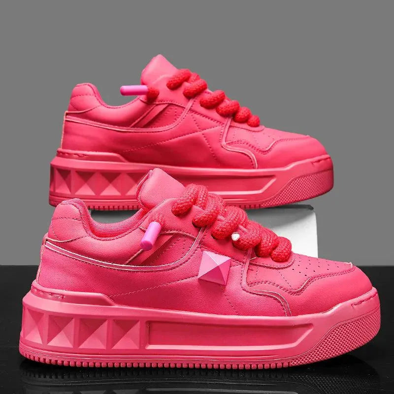 Levoire | Chaussures de sport pour hommes avec semelle épaisse – Style urbain et confort ! Rosa