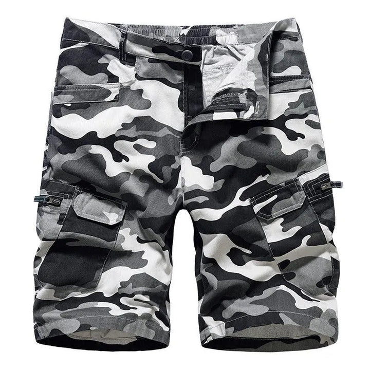 Levoire | Shorts pour hommes Gris Camouflage Militaire