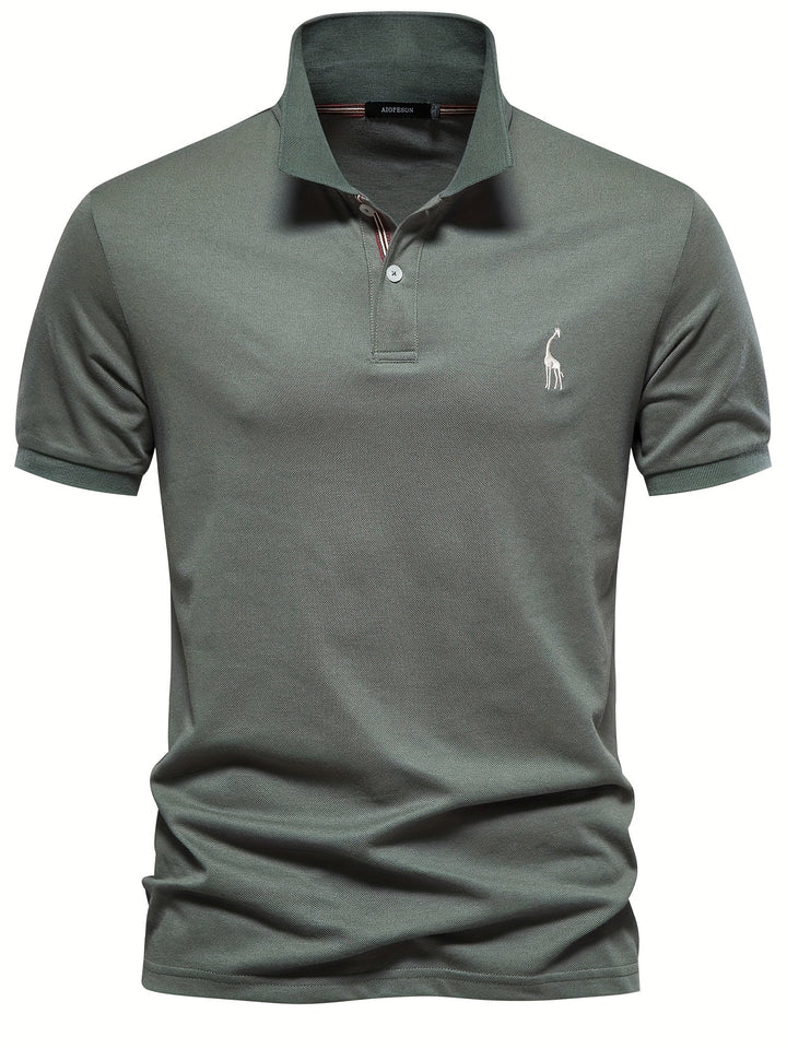 Levoire | Chemise Pour Hommes Unie Avec Motif De Girafe