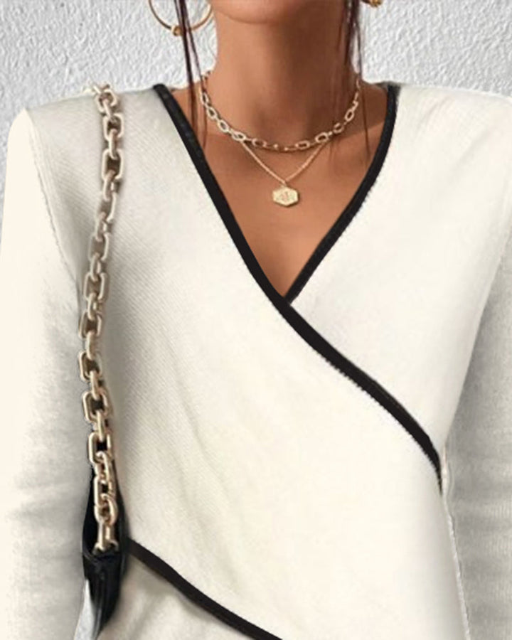 Levoire | Luxe Pull À Col En V Automne