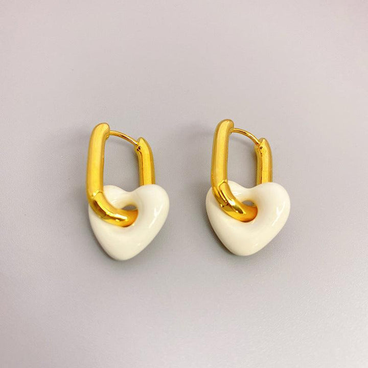 Levoire | Boucles D'Oreilles Françaises Élégantes Blanc