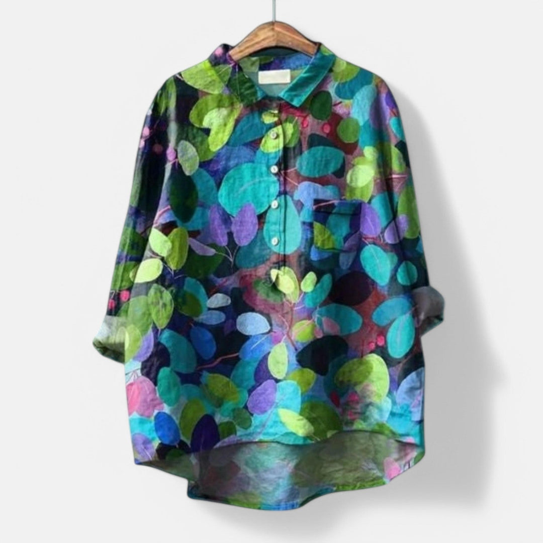 Levoire | Chemisier Élégant Avec Motif Floral Et Une Touche De Grâce Modèle 2