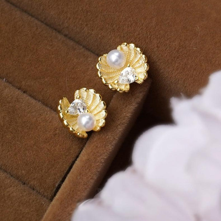 Levoire | Boucles D'Oreilles Courbées Perles Françaises