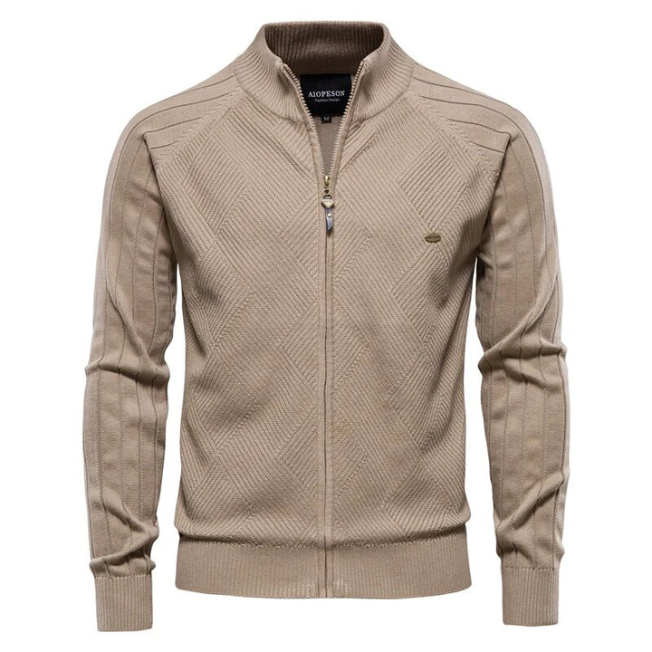 Levoire | Veste À Manches Longues Confortable Avec Fermeture Éclair Khaki