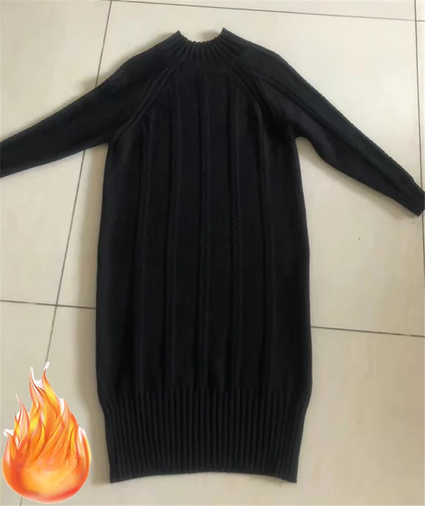 Levoire | Robe En Velours Noir Épais