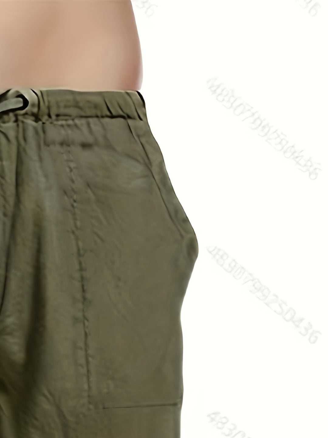 Levoire | Pantalons Pour Hommes En Mélange De Coton Et De Lin Avec Une Taille Élastique Décontractée