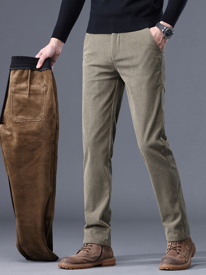 Levoire | Pantalons De Sport À Jambes Droites Et Poches Latérales Khaki Couleur