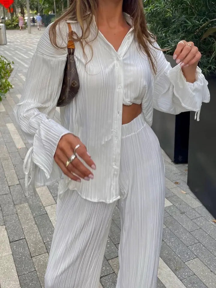 Levoire | Satin Jumble De Chemise De Pantalon