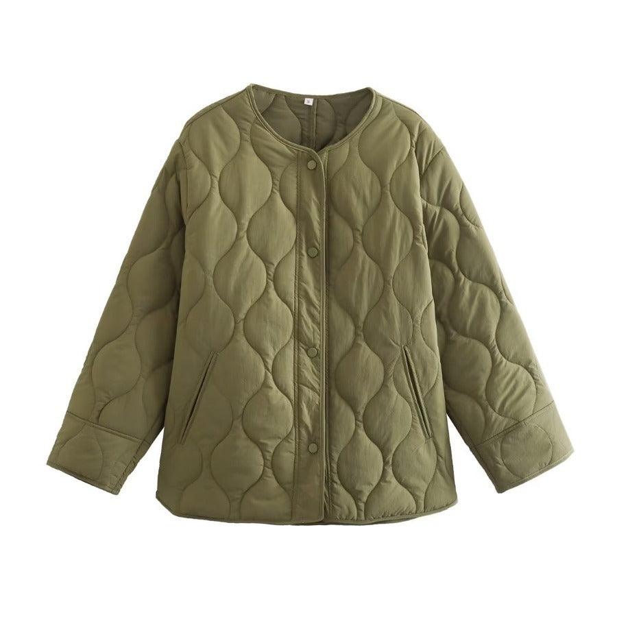 Levoire | Manteau En Coton Plus Long Picklesvert