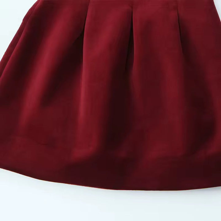 Levoire | Robe En Satin Élégante Avec Des Bretelles Spaghetti Bordeaux