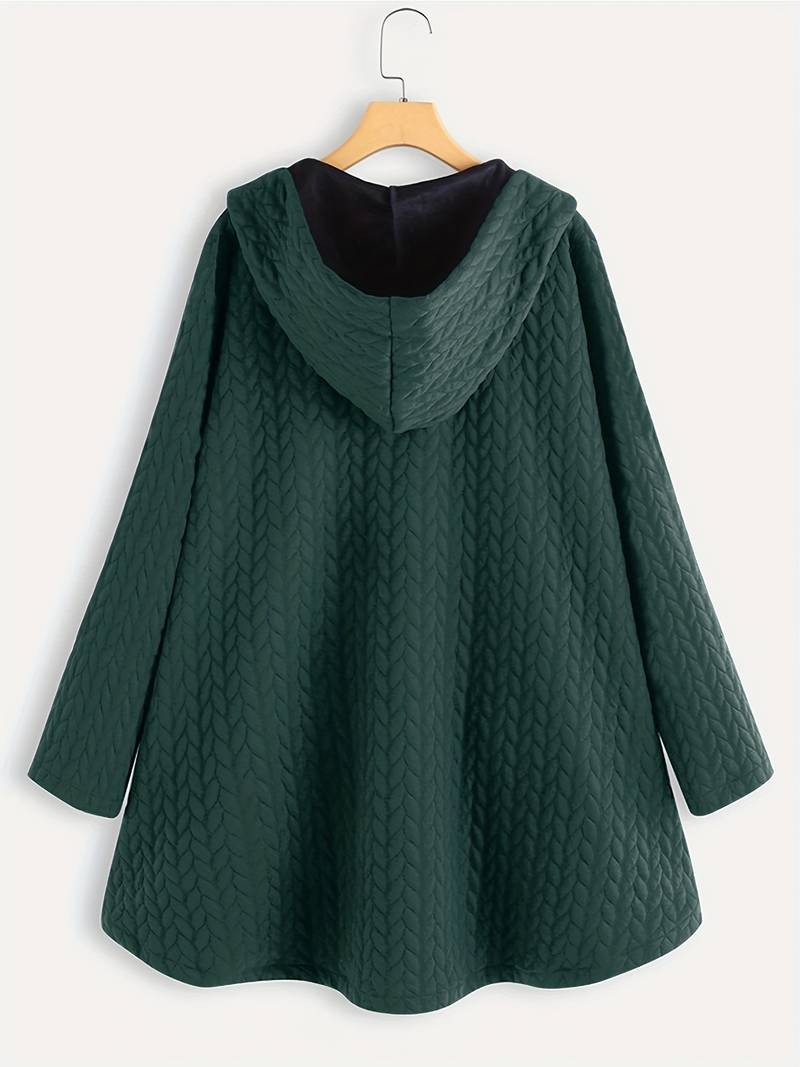 Levoire | Veste À Capuche À Manches Longues Chaude Avec Bouton