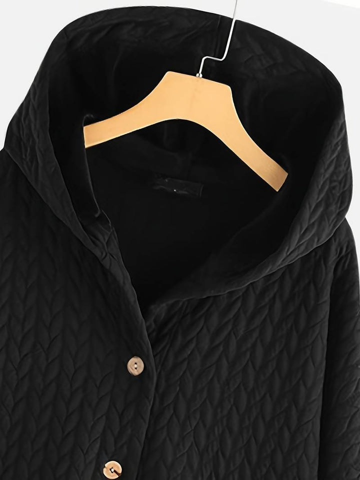 Levoire | Veste À Capuche À Manches Longues Chaude Avec Bouton