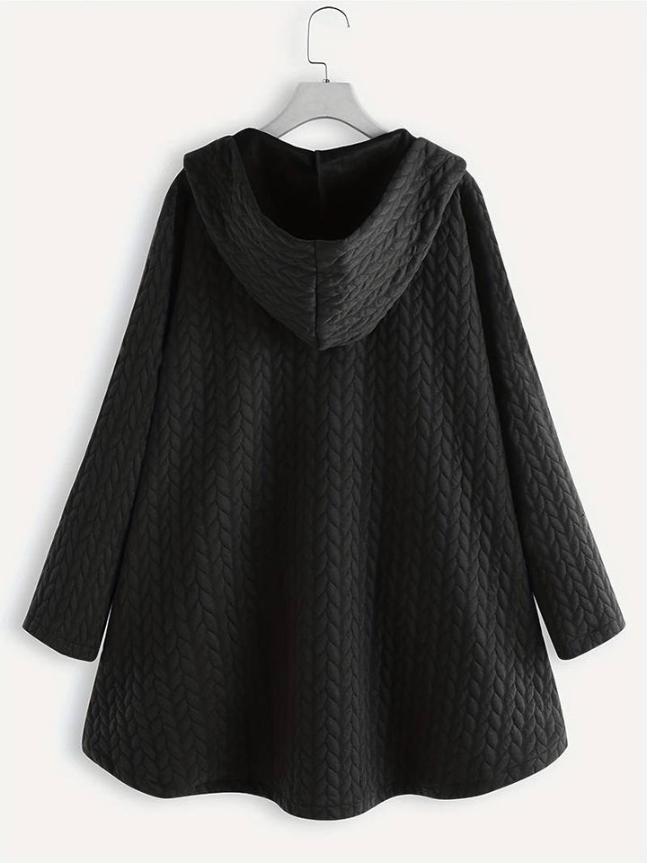 Levoire | Veste À Capuche À Manches Longues Chaude Avec Bouton