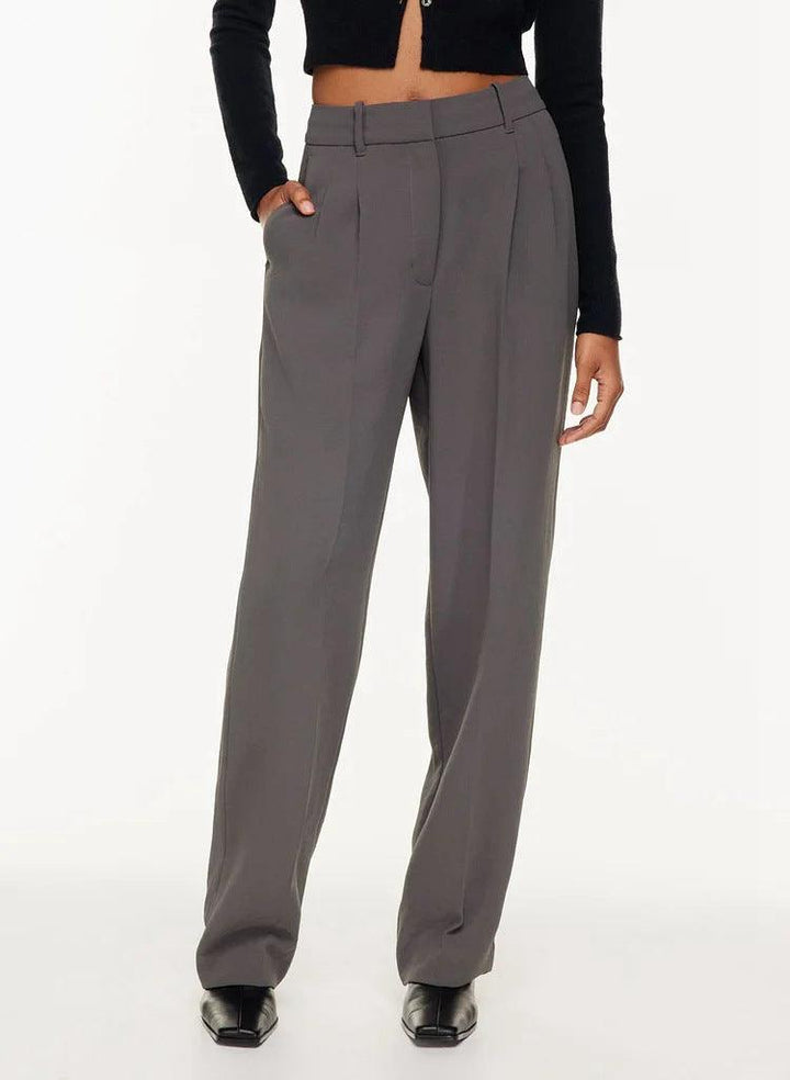 Levoire | Pantalon taille haute Gris foncé