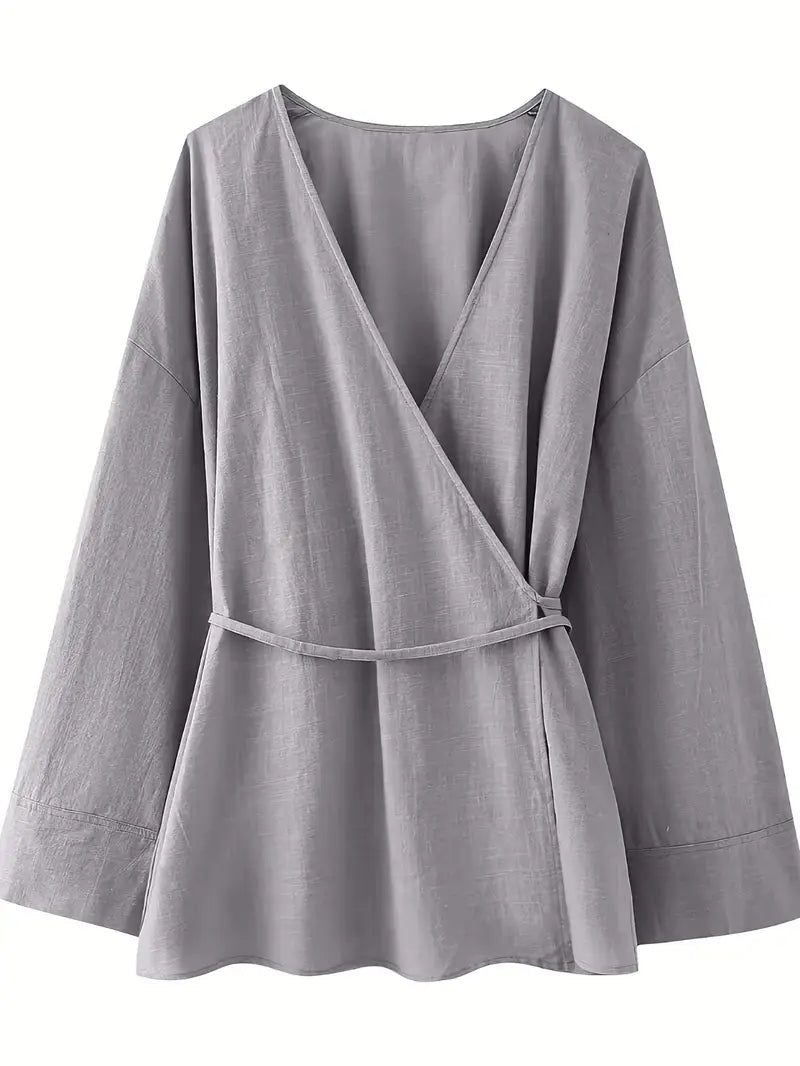 Levoire | Veste Kimono Élégante Gris