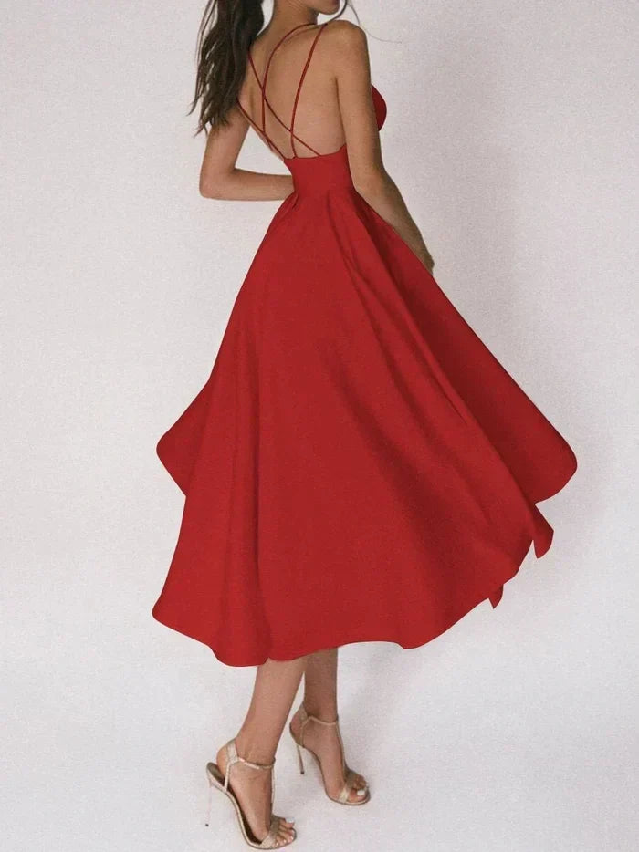 Levoire | Robe à lanières élégante pour femme Rouge