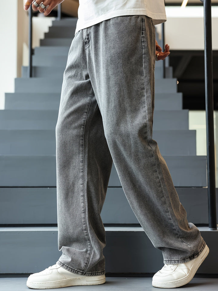 Levoire | Jeans Pour Hommes Classiques Avec Jambes Droites Et Poches