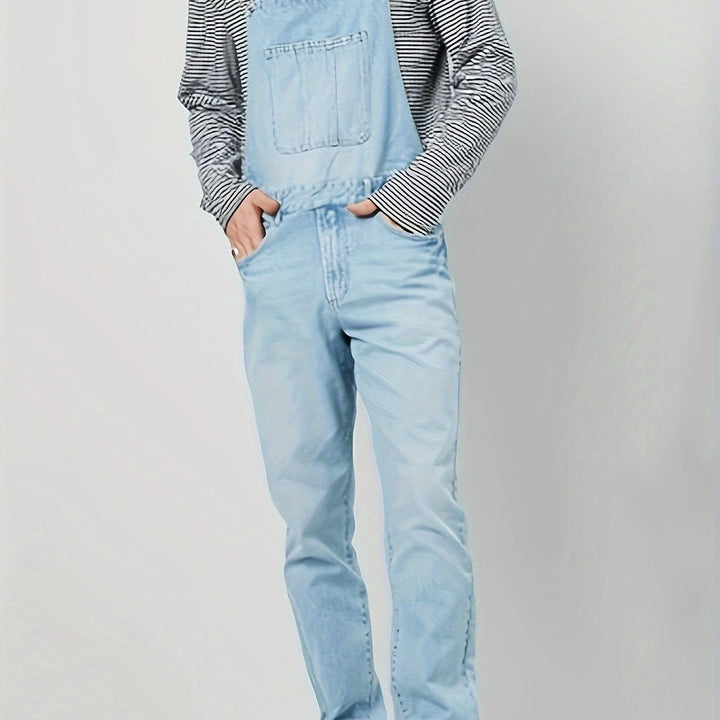 Levoire | Salopette En Denim Hip Hop Avec Poches