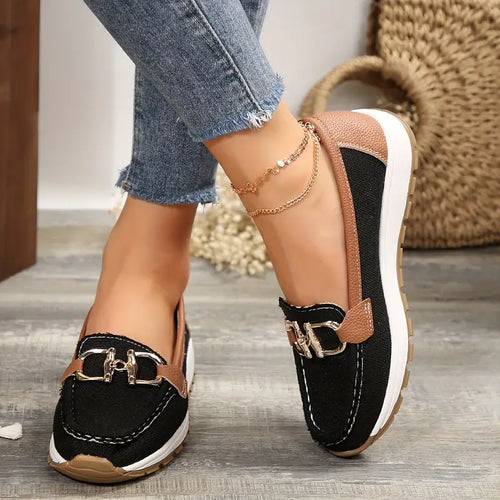 Levoire | Rento Slip On Tennis Avec Détails En Chaîne Pour Femmes