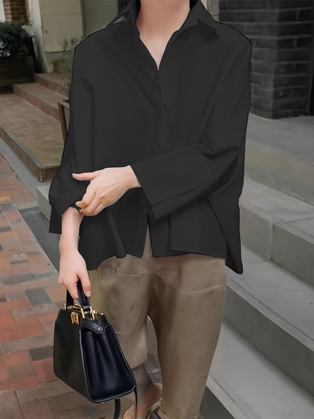 Levoire | Chemise Col Intemporel Avec Manches Longues À Poignets