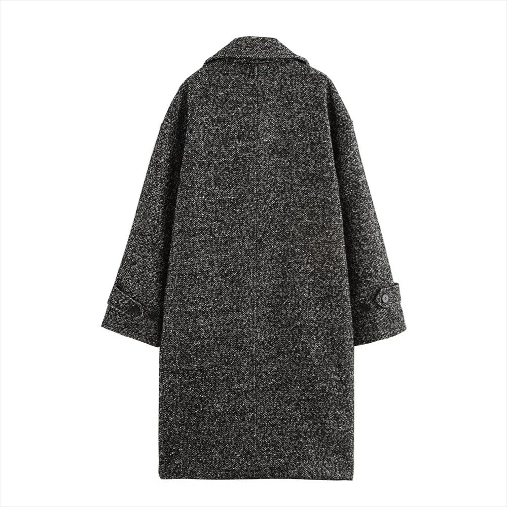 Levoire | Manteau Long En Laine Avec Coupe Classique
