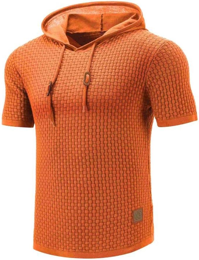Levoire | Sweat-shirt à Manches Courtes Confortable Chaud Orange