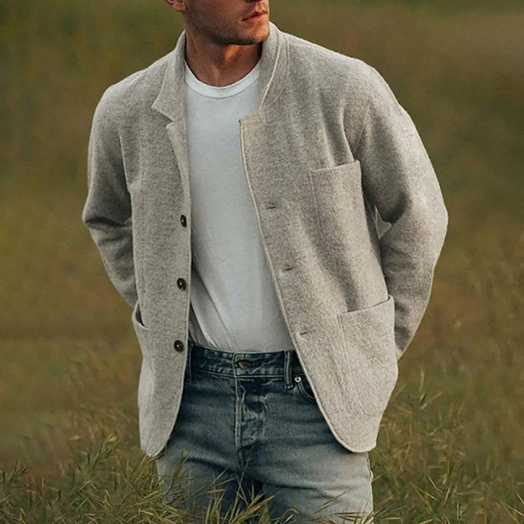 Levoire | Rento Veste À Manches Longues Avec Boutons Gris