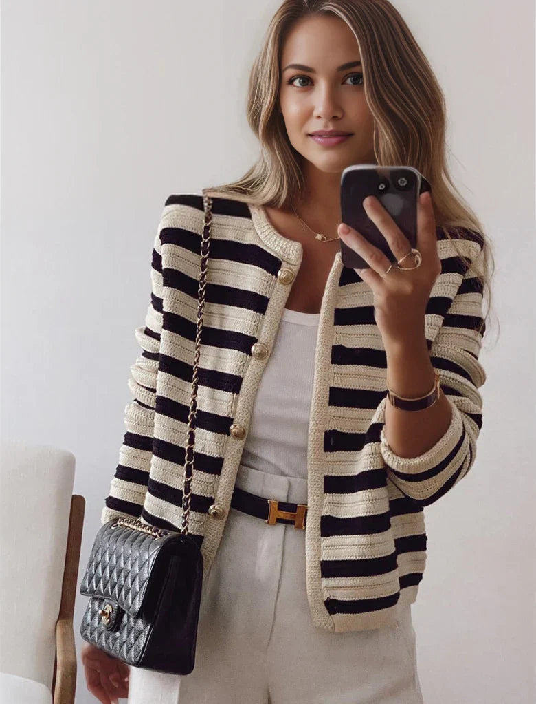 Levoire | Pull Rayé Manches Longues