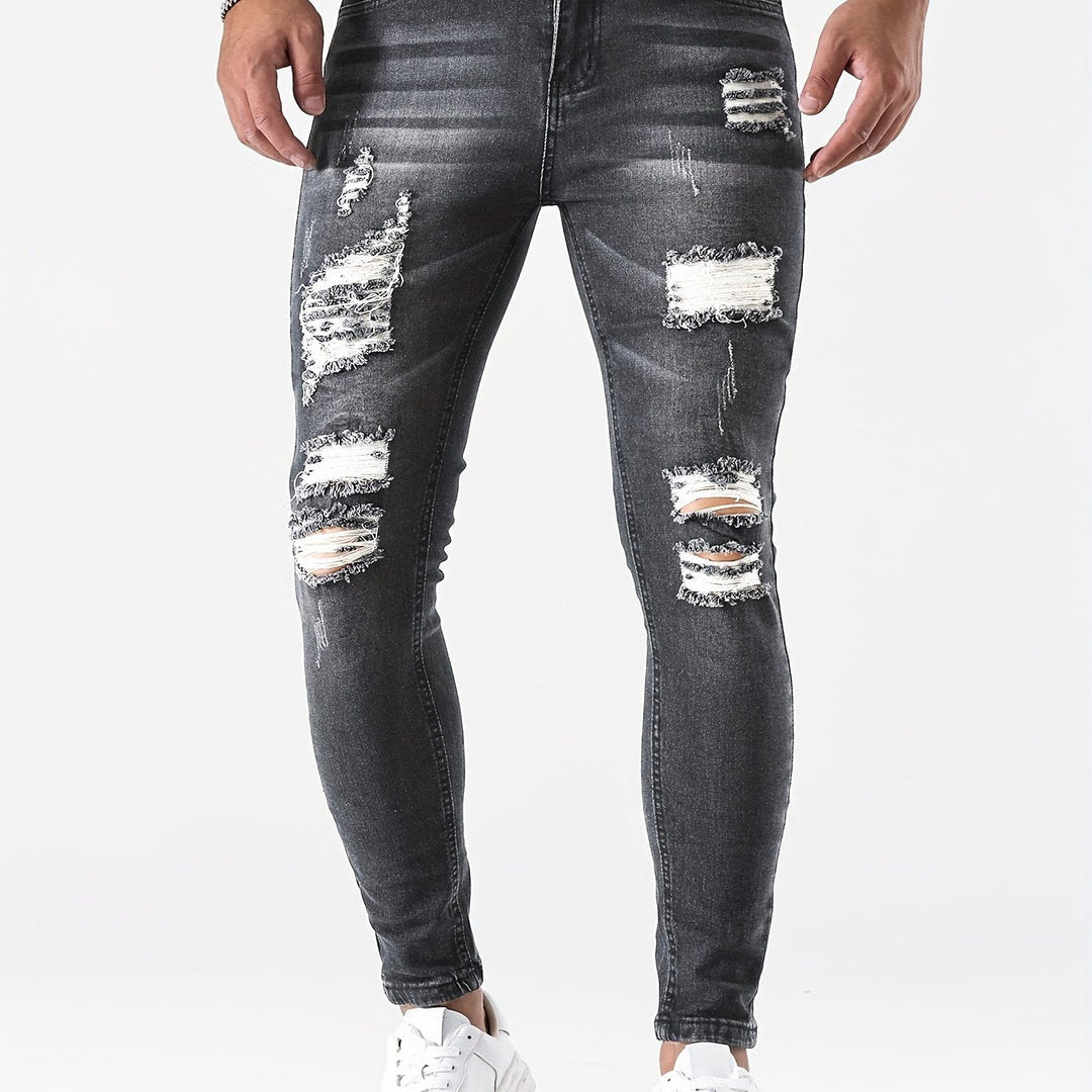 Levoire | Jean Slim Fit Déchiré Pour Hommes
