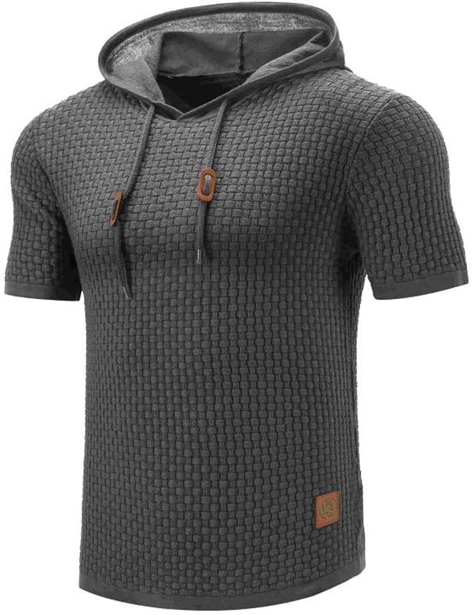 Levoire | Sweat À Capuche À Manches Courtes Gris