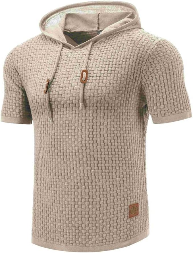 Levoire | Sweat À Capuche À Manches Courtes Khaki
