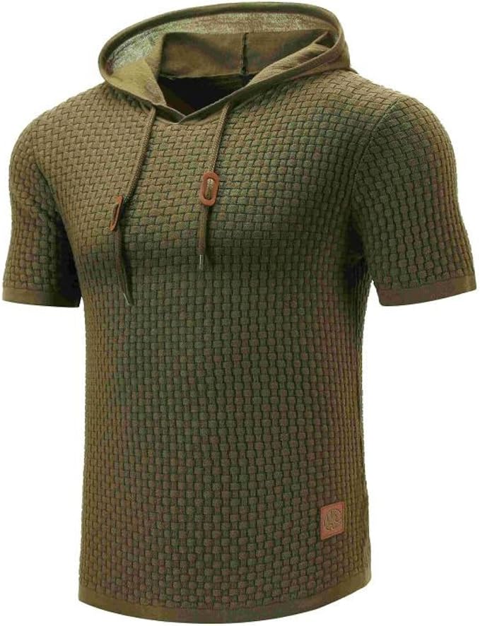 Levoire | Sweat À Capuche À Manches Courtes Vert armée