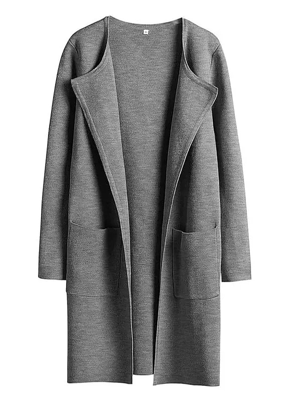 Levoire | Nouveau manteau de mode à revers Gris foncé