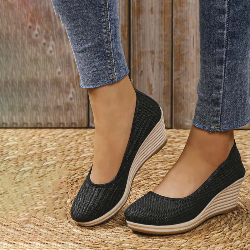 Levoire | Chaussures À Talon Compensé Noir