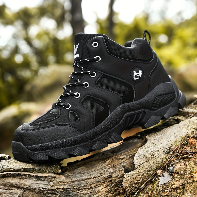 Levoire | Chaussures De Randonnée Imperméables À Lacets Pour Hommes Noir