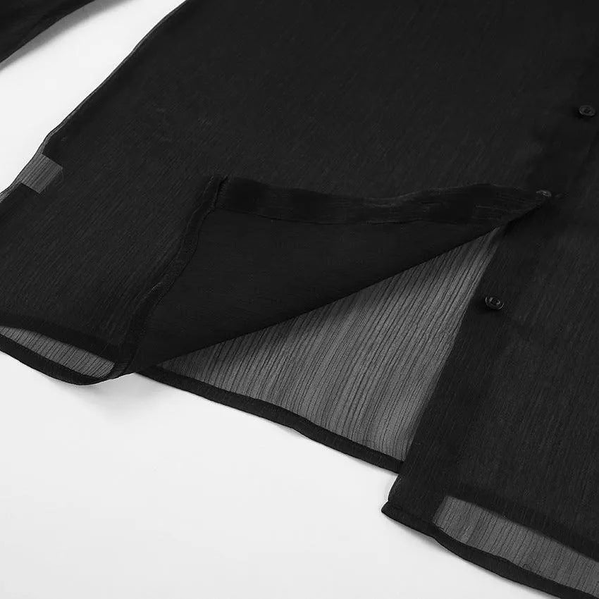 Levoire | T-shirt Garzata noir transparent