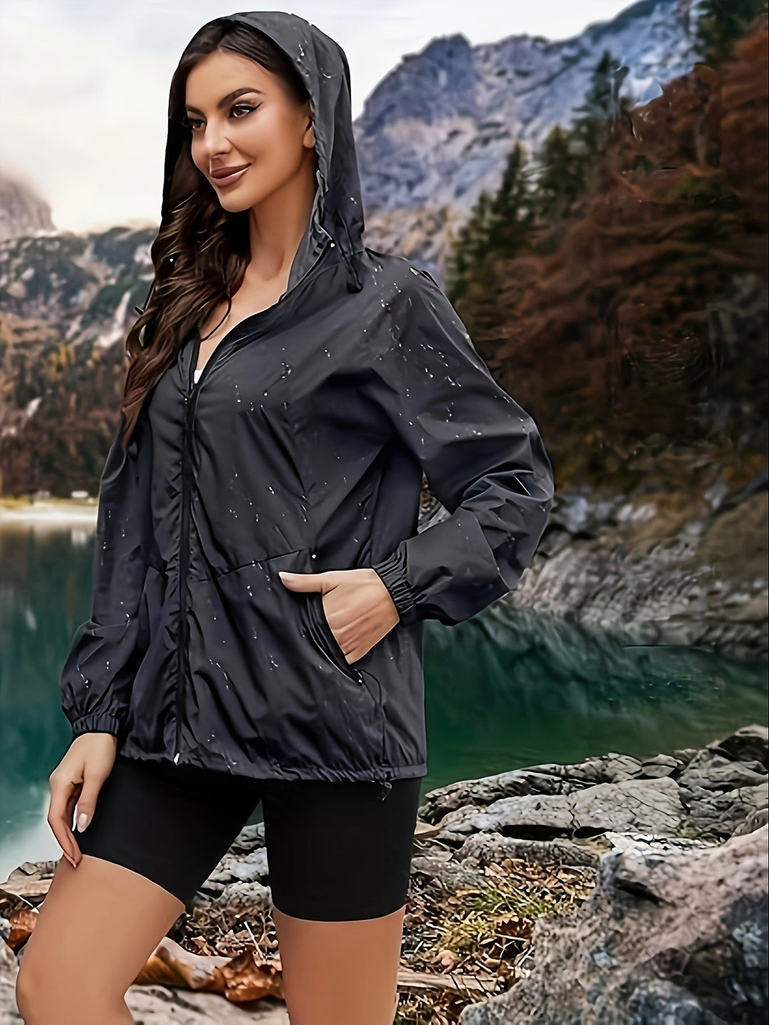 Levoire | Plus Size Veste De Sport Avec Capuche Noir