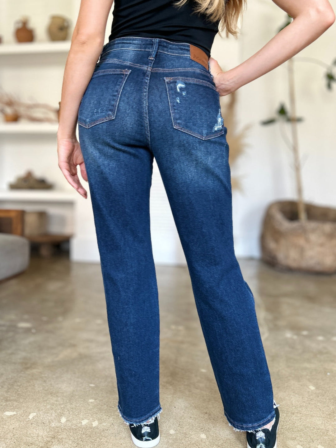 Levoire | Judy Blue Taille Haute Rigide Magic Heavy Destroy Jean Droit