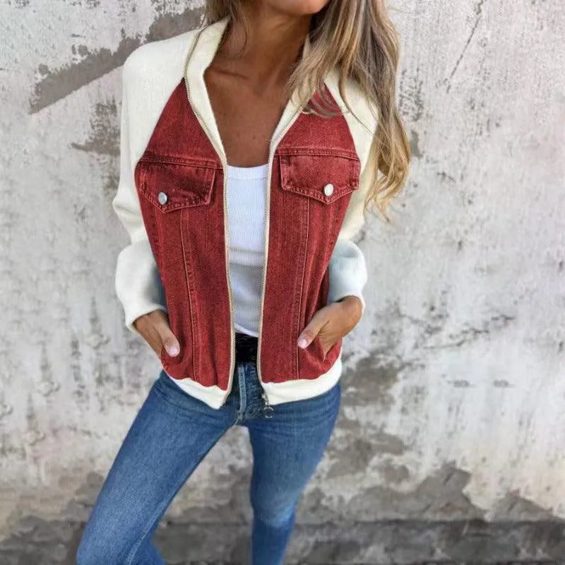Levoire | Veste de randonnée avec zip et capuche Rot
